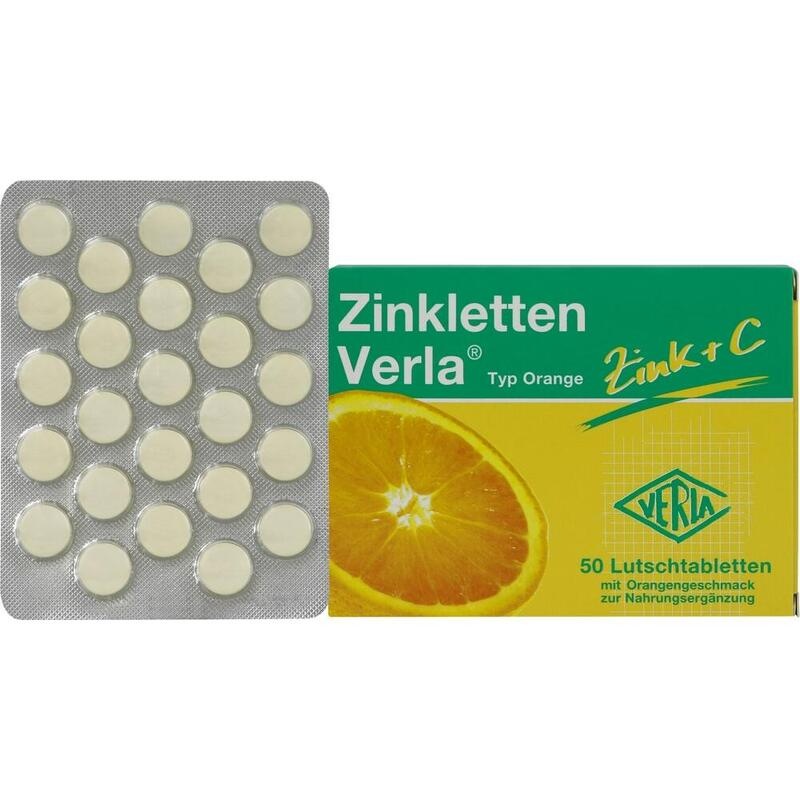ZINKLETTEN Verla Orange Lutschtabletten