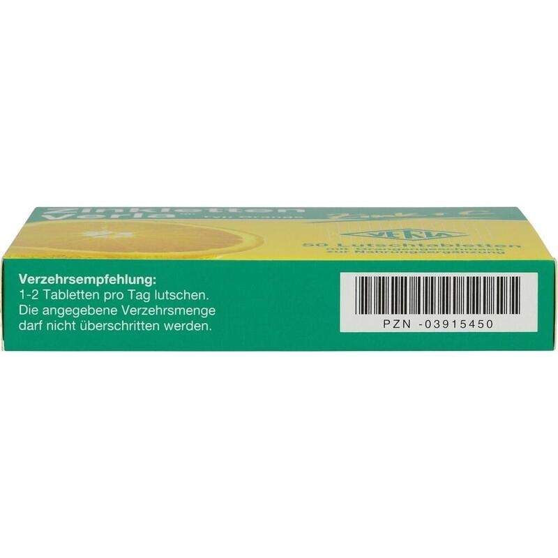 ZINKLETTEN Verla Orange Lutschtabletten