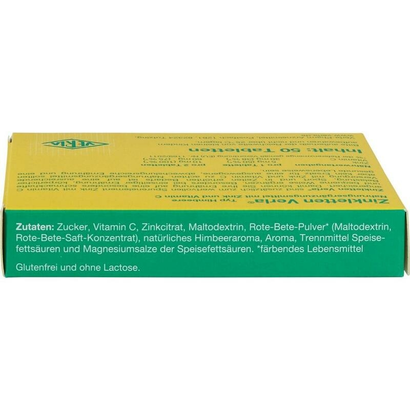 ZINKLETTEN Verla Himbeere Lutschtabletten