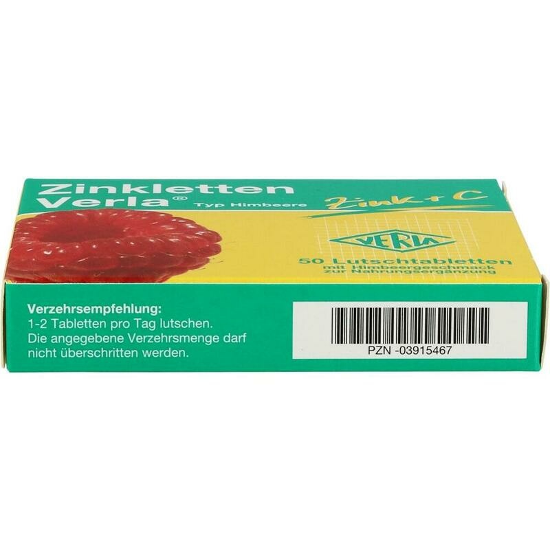 ZINKLETTEN Verla Himbeere Lutschtabletten