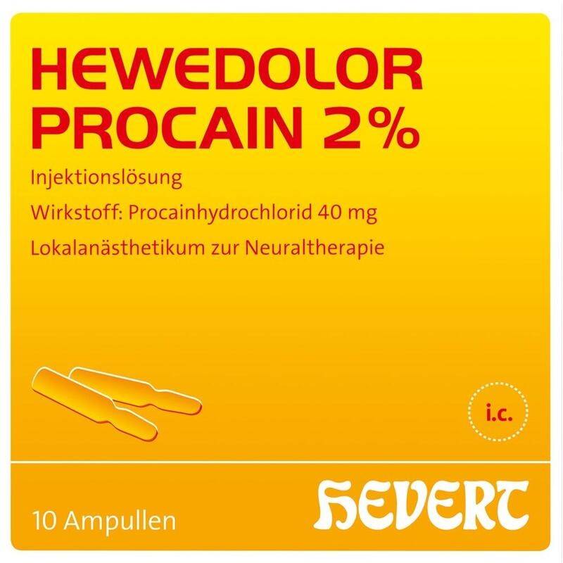 HEWEDOLOR Procain 2% Injektionslösung in Ampullen