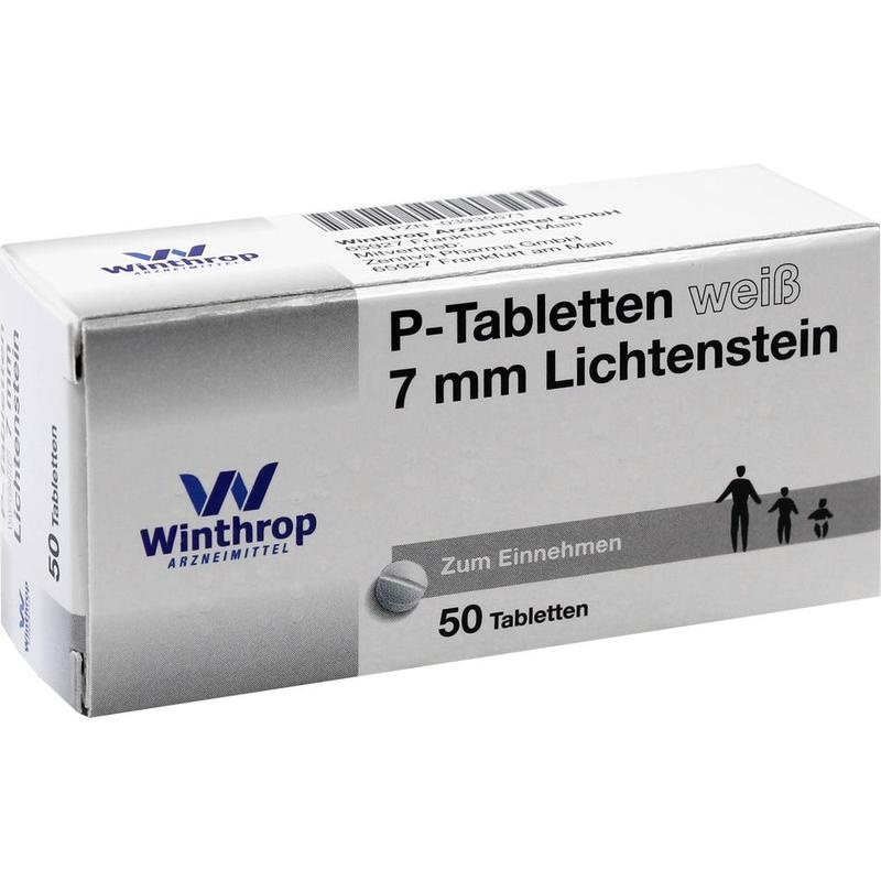 P TABLETTEN weiß 7 mm Teilk.
