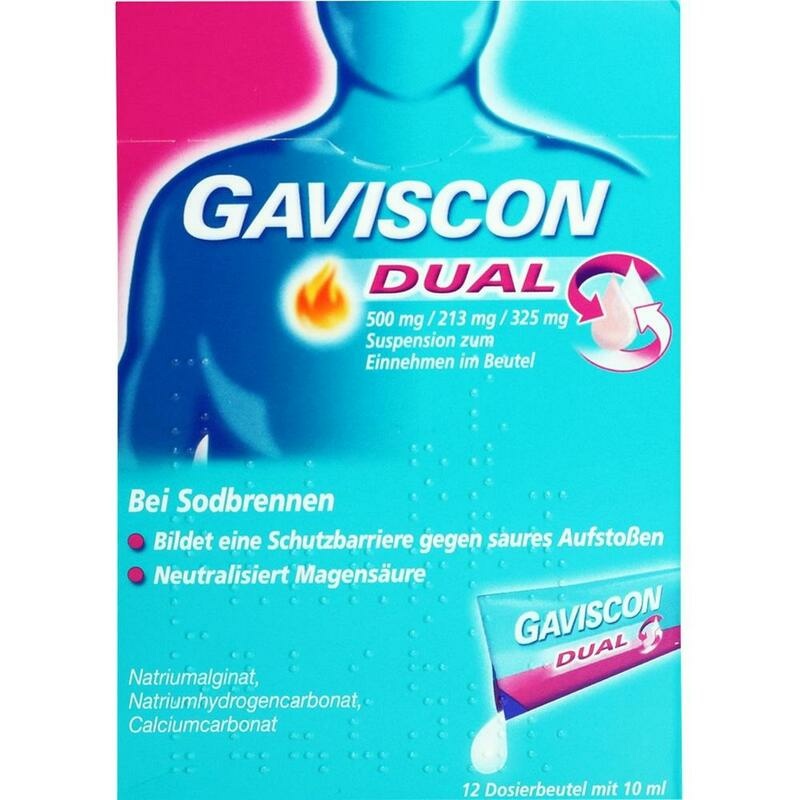 GAVISCON Dual 500mg/213mg/325mg Susp.z.Einn.Btl.