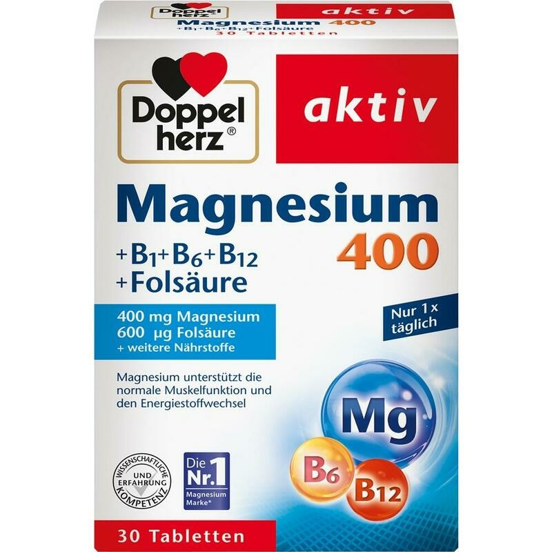 DOPPELHERZ Magnesium 400 mg Tabletten