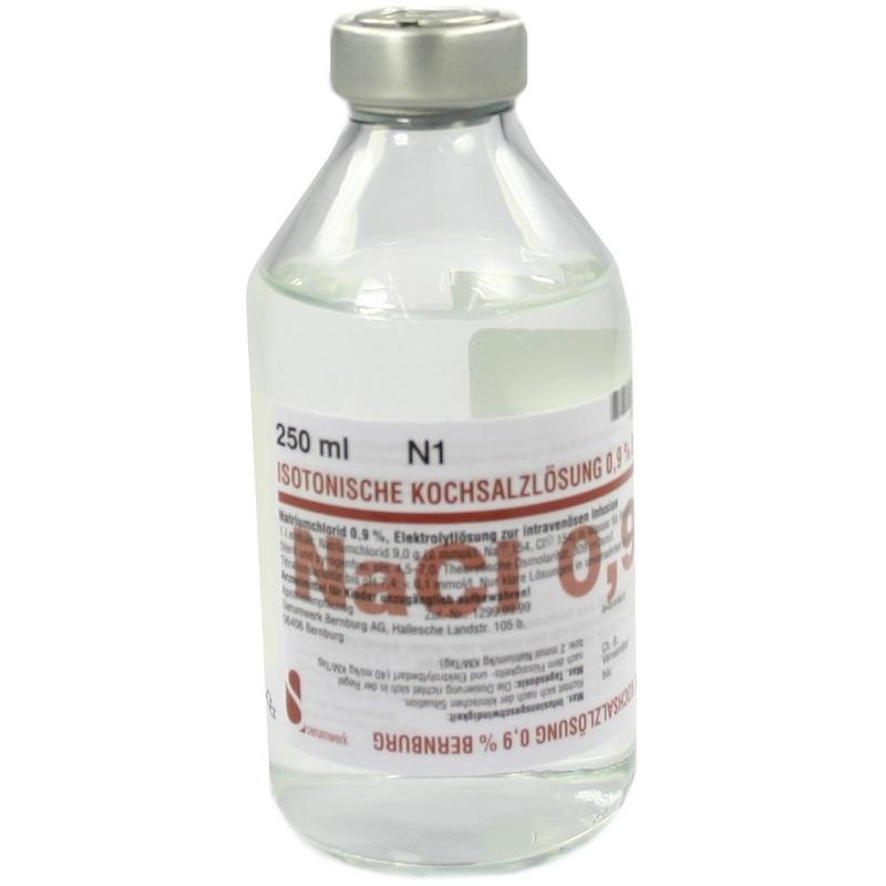 ISOTONISCHE Kochsalzlsg.0,9% Bernburg Inf.-L.Glas