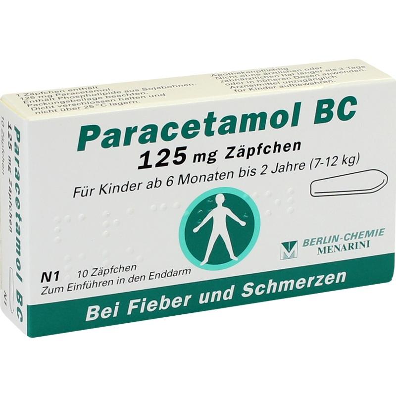 PARACETAMOL BC 125 mg Suppositorien