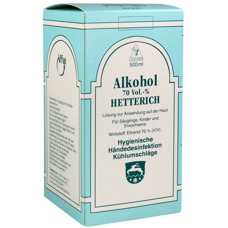 ALKOHOL 70% V/V Hetterich
