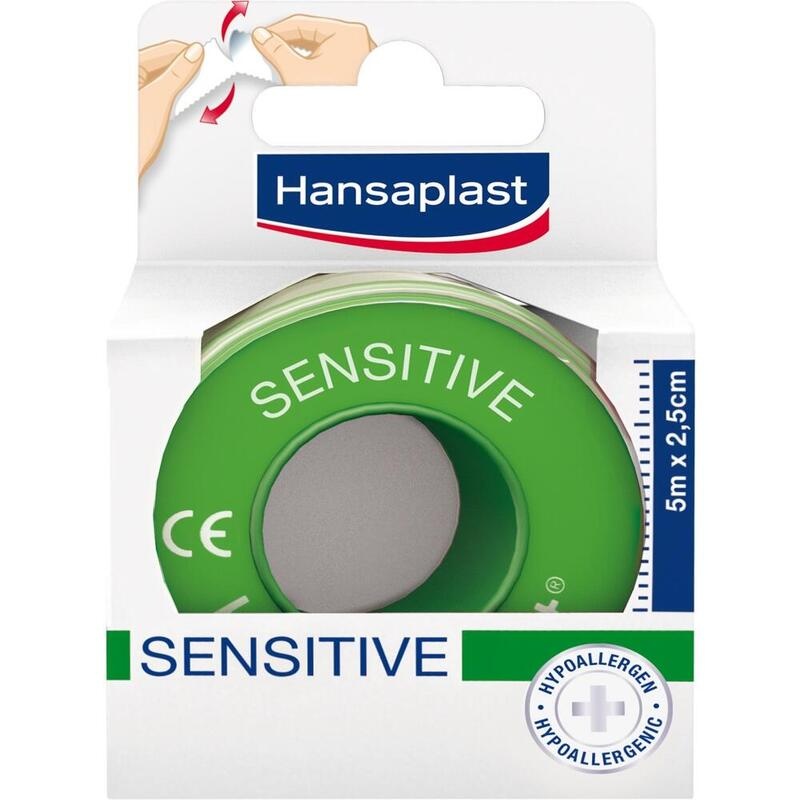 HANSAPLAST Fixierpfl.Sensitive 2,5 cmx5 m