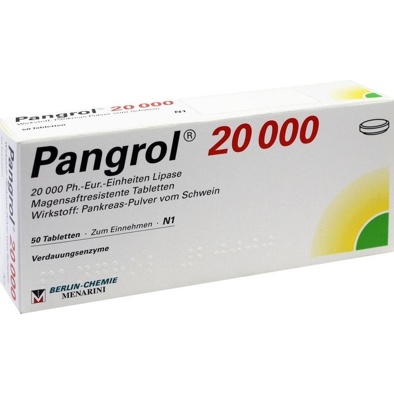 PANGROL 20.000 magensaftresistente Tabletten