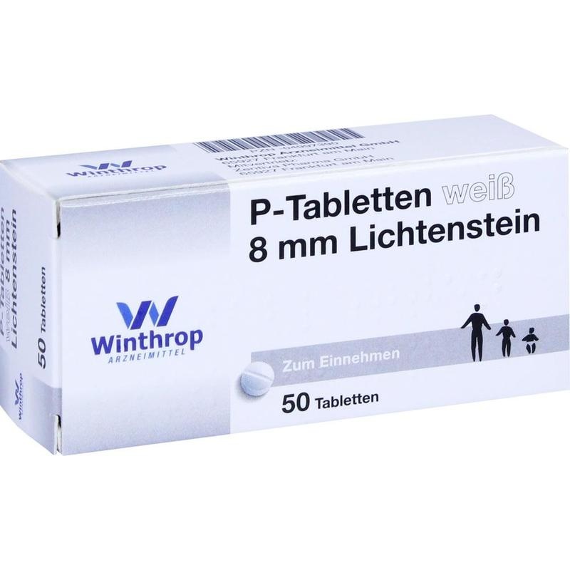 P TABLETTEN weiß 8 mm