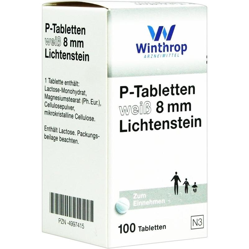 P TABLETTEN weiß 8 mm