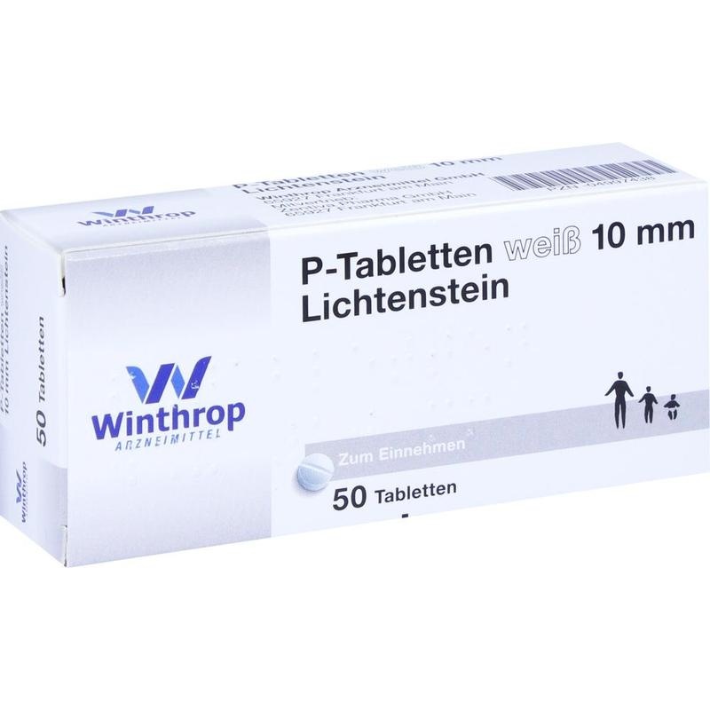 P TABLETTEN weiß 10 mm
