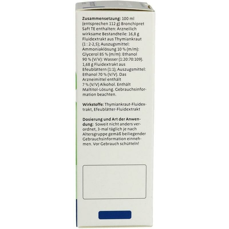 BRONCHIPRET Saft TE