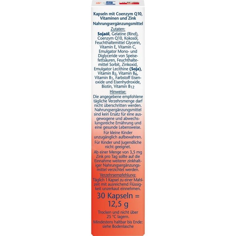 DOPPELHERZ Coenzym Q10+B Vitamine Kapseln