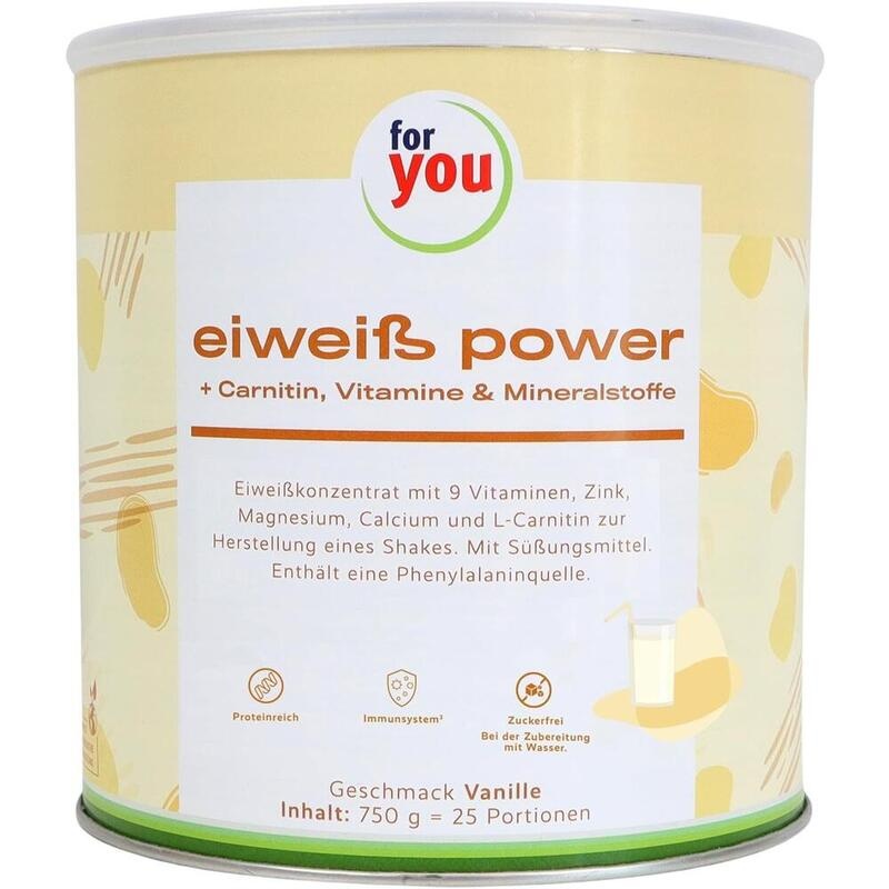 FOR YOU eiweiß power Vanille Pulver