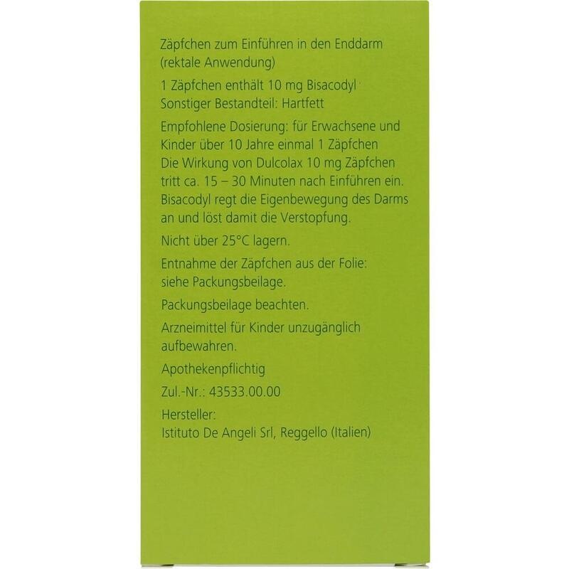 DULCOLAX 10 mg Zäpfchen