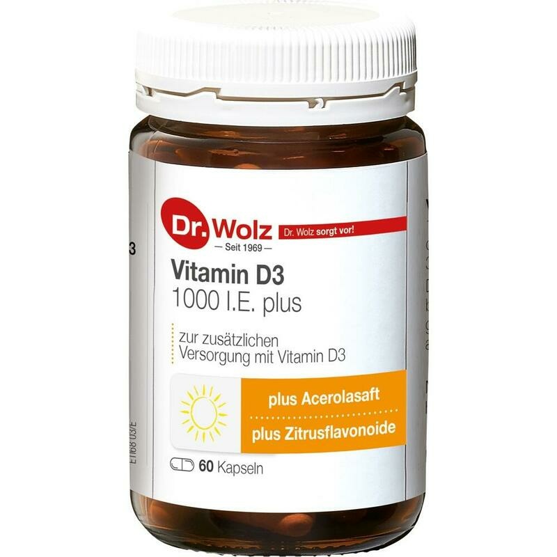 VITAMIN D3 1.000 I.E. plus Dr.Wolz Kapseln