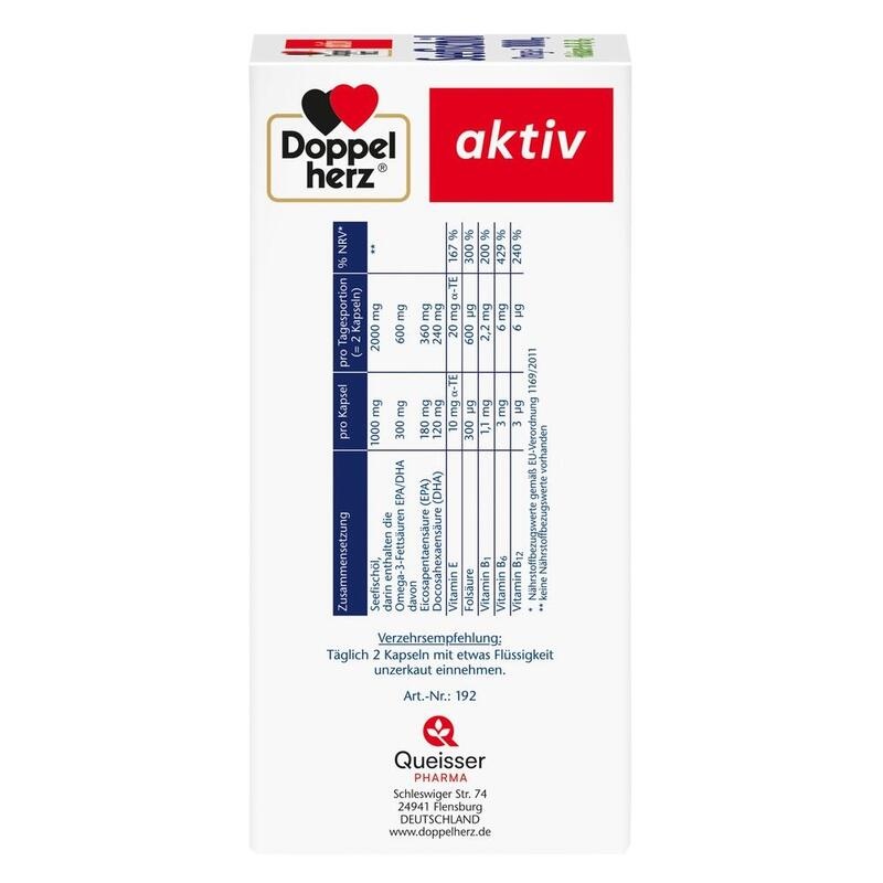 DOPPELHERZ Seefischöl Omega-3 1.000 mg+Fols.Kaps.