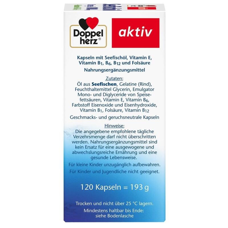 DOPPELHERZ Seefischöl Omega-3 1.000 mg+Fols.Kaps.