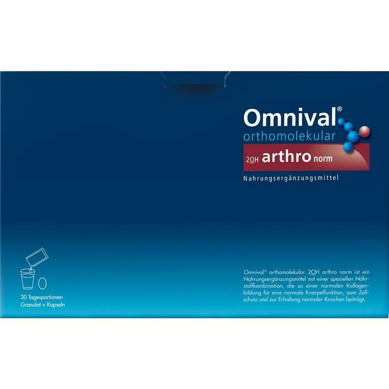 OMNIVAL orthomolekul.2OH arthro norm 30Gran.Kap.