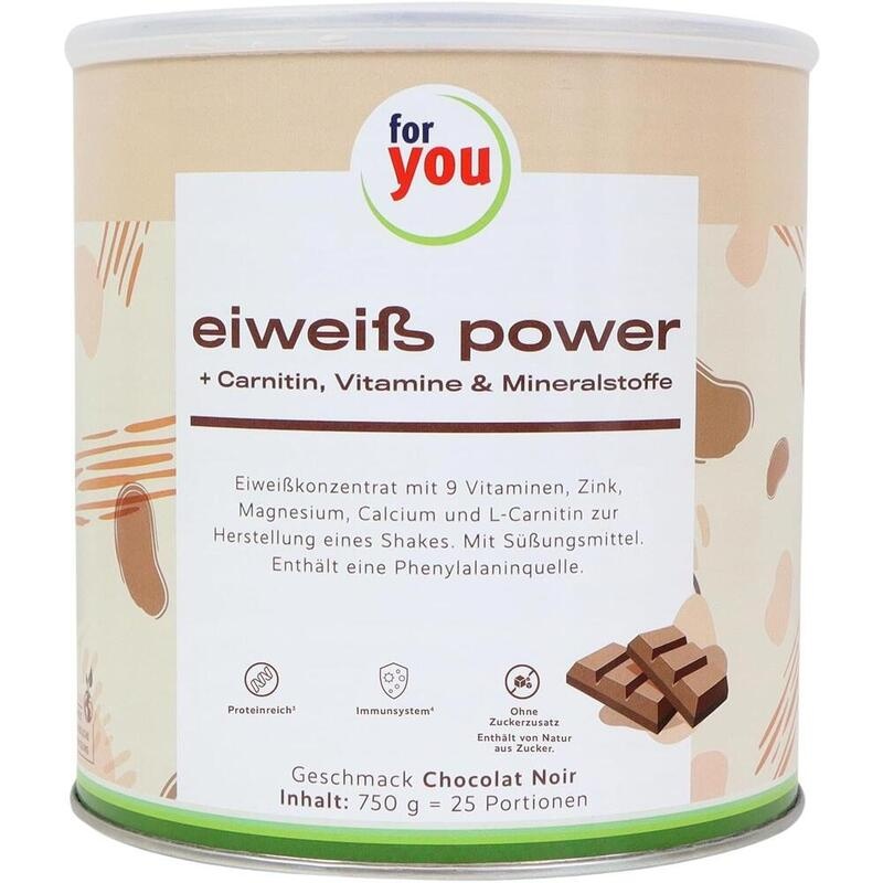 FOR YOU eiweiß power Schoko Pulver