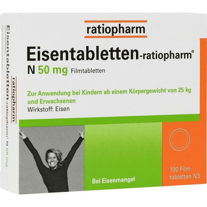 EISENTABLETTEN-ratiopharm N 50 mg Filmtabletten