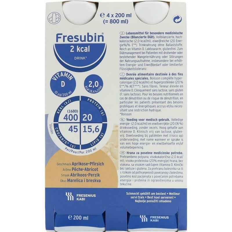 FRESUBIN 2 kcal DRINK Aprikose Pfirsich Trinkfl.