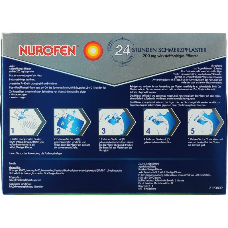 NUROFEN 24-Stunden Schmerzpflaster 200 mg