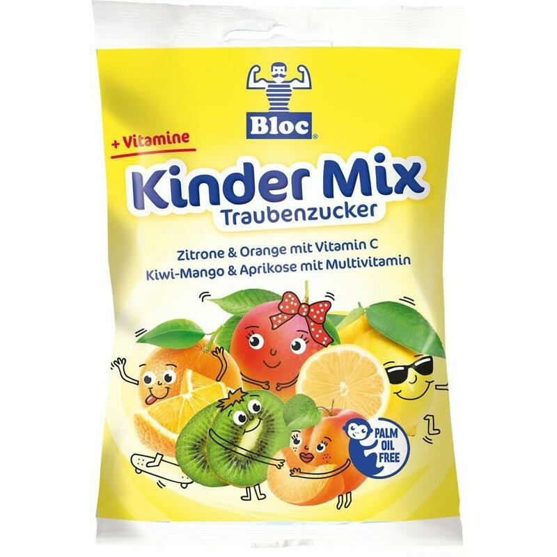 BLOC Kinder Traubenzucker versch.Geschmacksr.Btl.