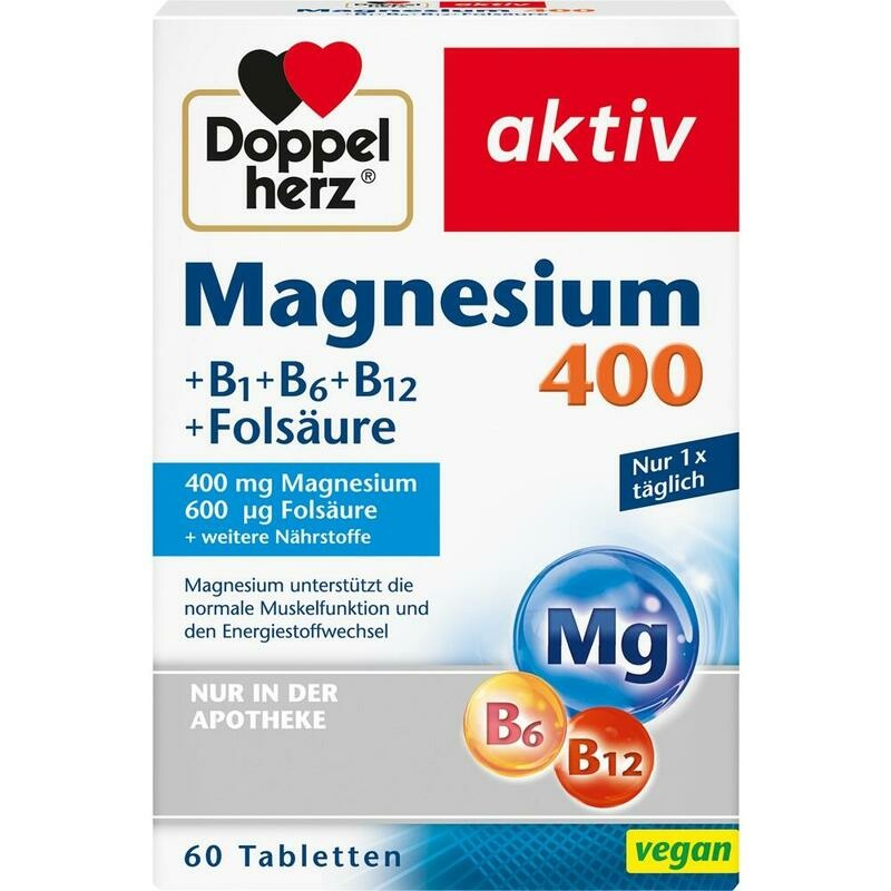 DOPPELHERZ Magnesium 400 mg Tabletten