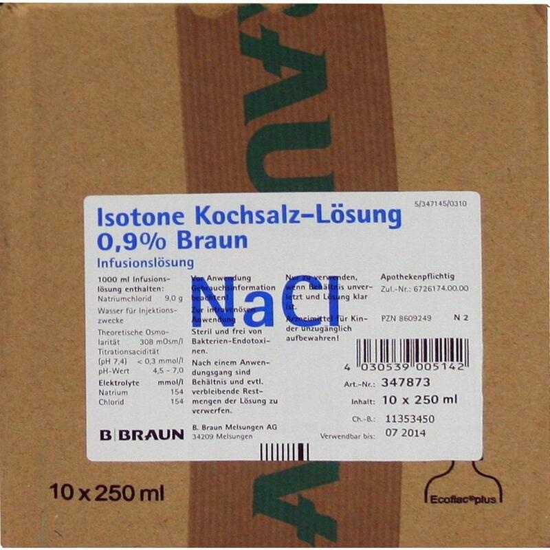 ISOTONE Kochsalz-Lösung 0,9% Braun Ecoflac Plus