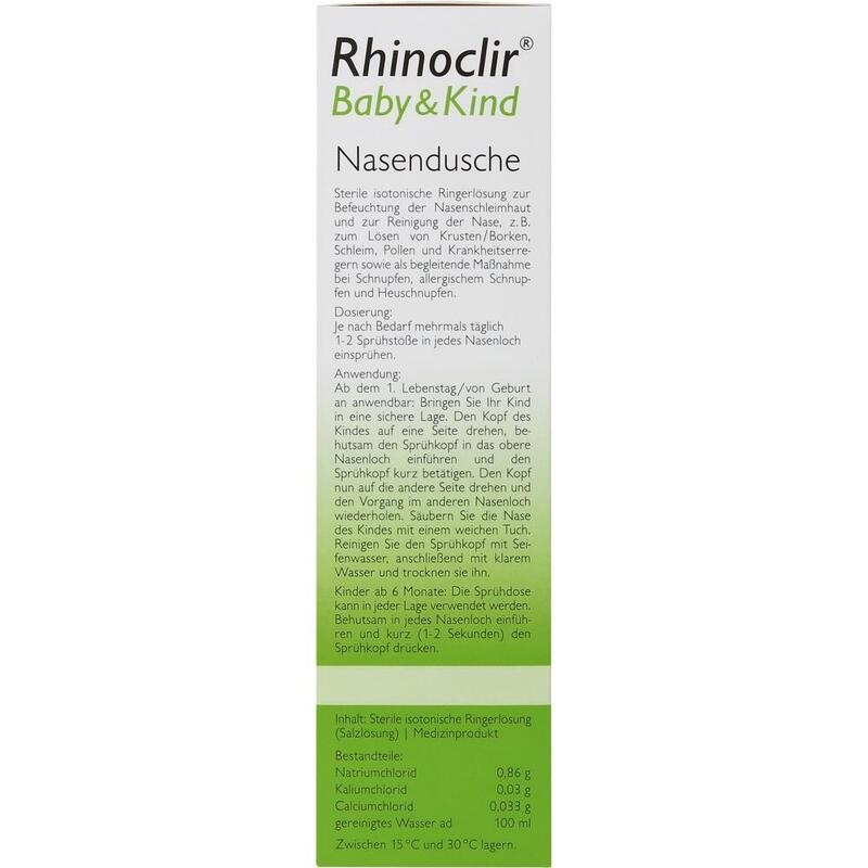 RHINOCLIR Baby & Kind Nasendusche Lösung