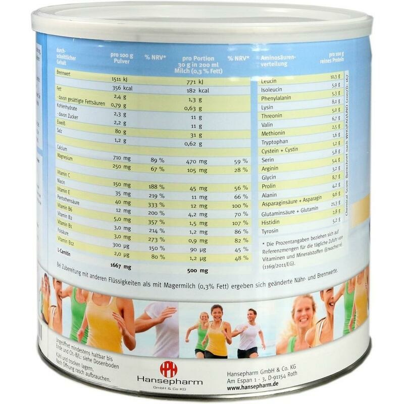 HANSEPHARM Power Eiweiß plus Vanille Pulver
