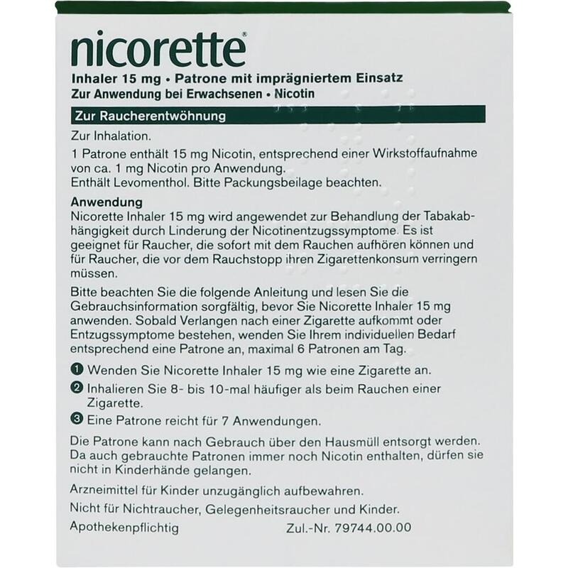 NICORETTE Inhaler 15 mg