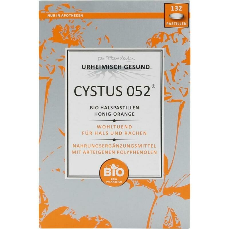 CYSTUS 052 Bio Halspastillen Honig Orange