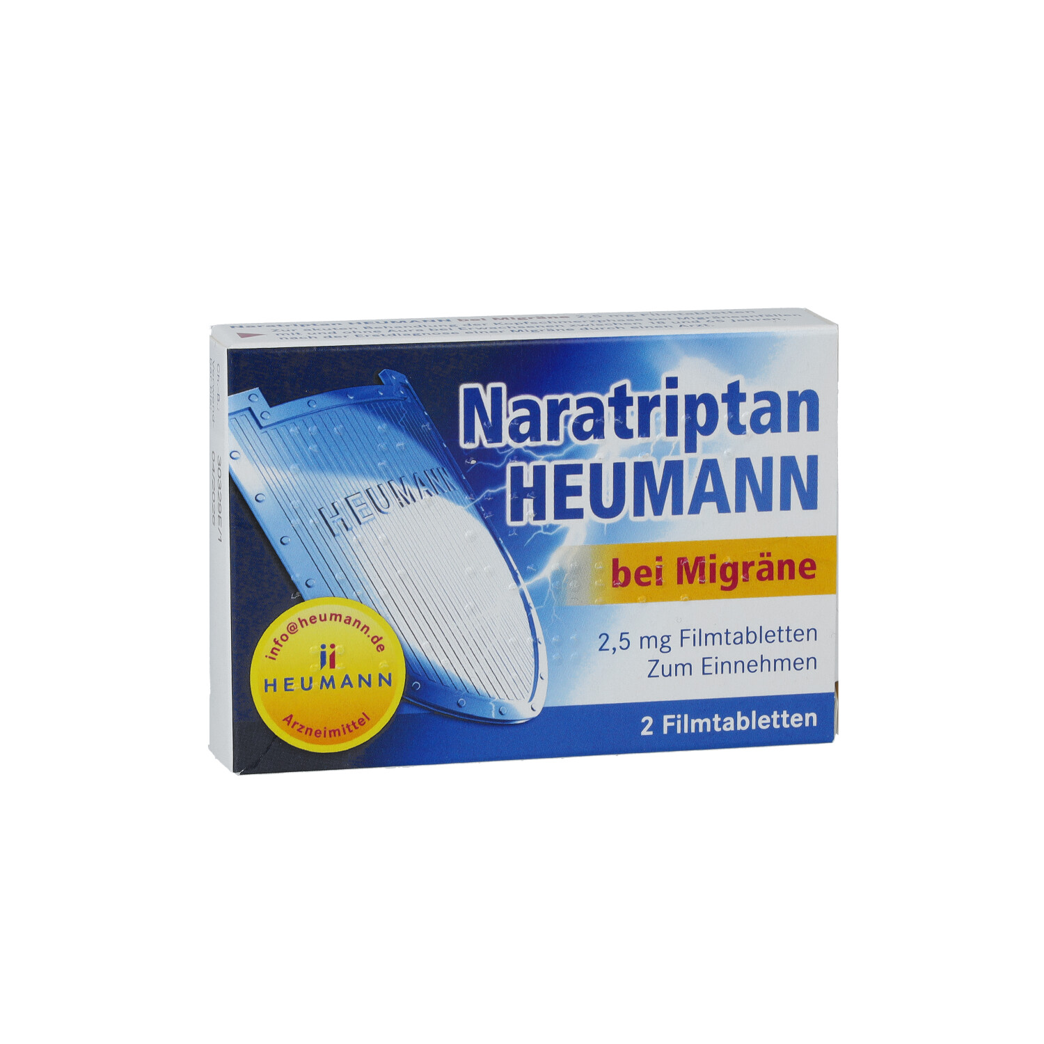 NARATRIPTAN Heumann bei Migräne 2,5 mg Filmtabl.