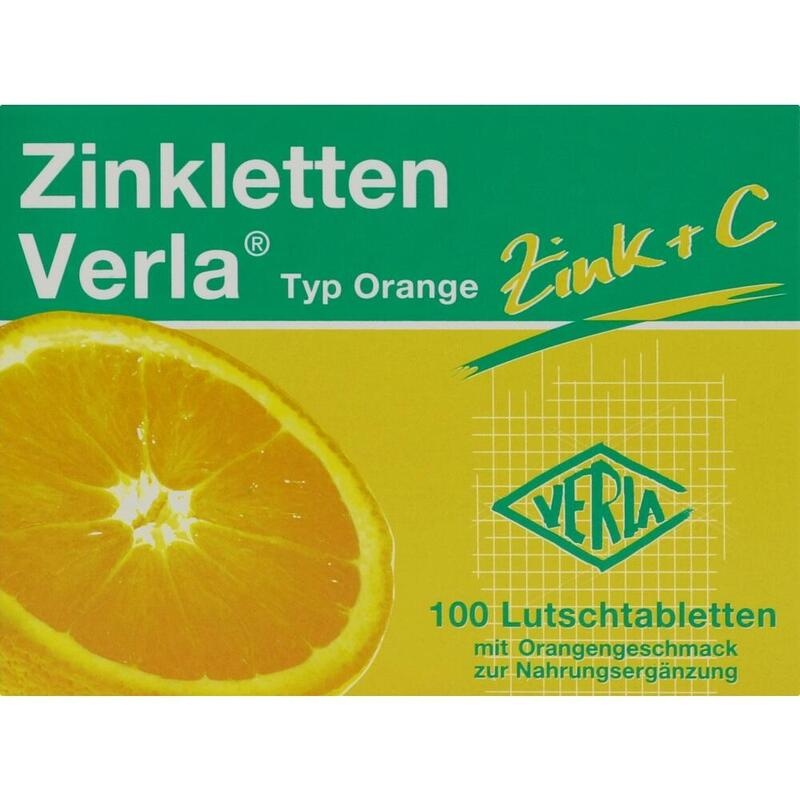 ZINKLETTEN Verla Orange Lutschtabletten