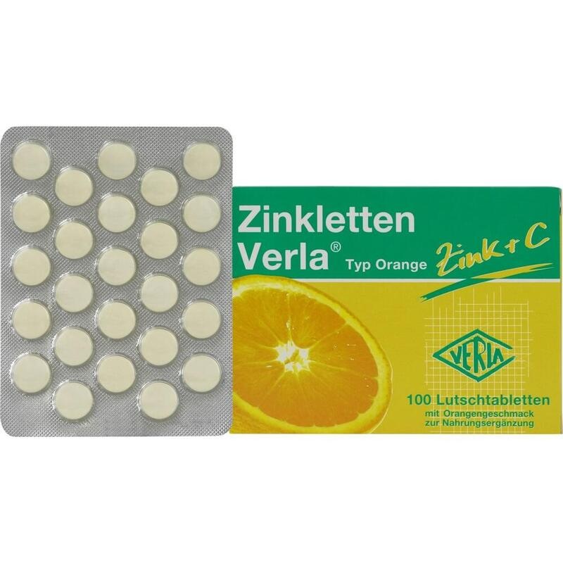 ZINKLETTEN Verla Orange Lutschtabletten