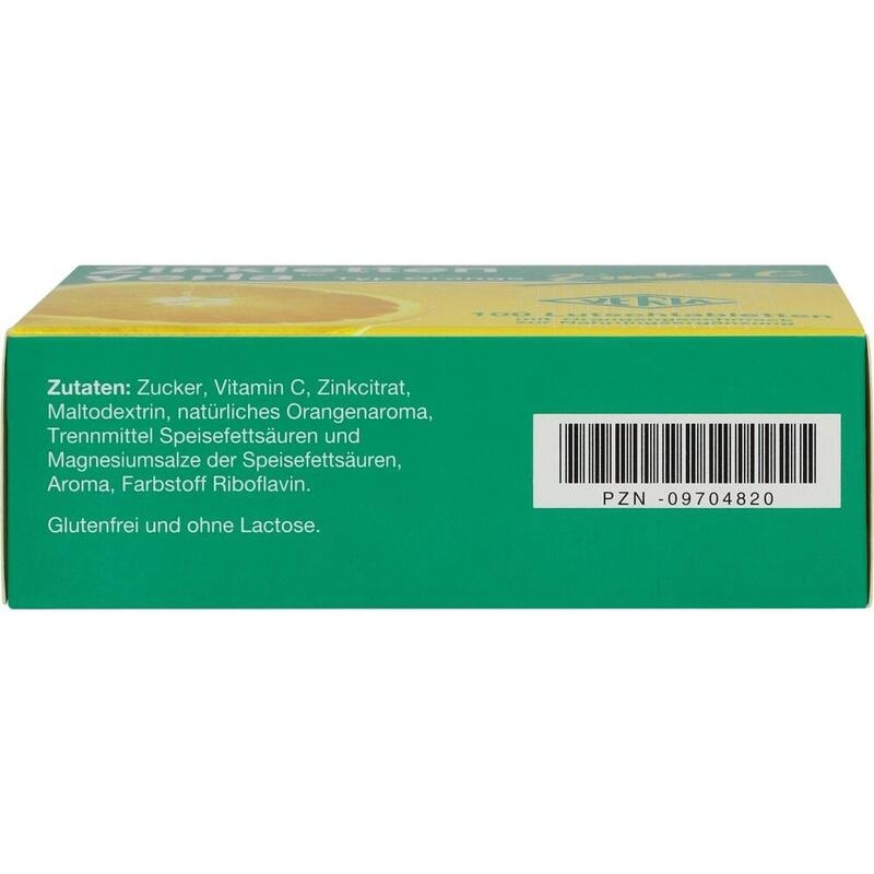 ZINKLETTEN Verla Orange Lutschtabletten