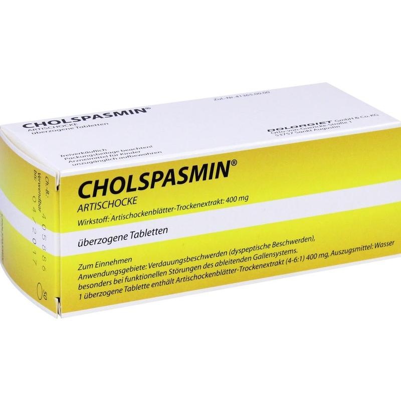 CHOLSPASMIN Artischocke überzogene Tabletten