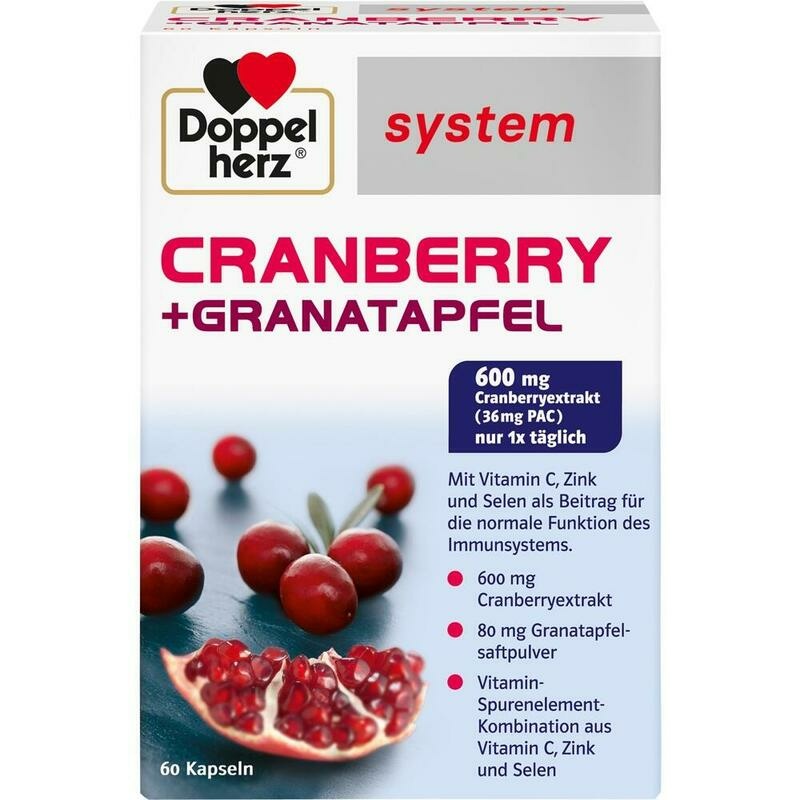 DOPPELHERZ Cranberry+Granatapfel system Kapseln