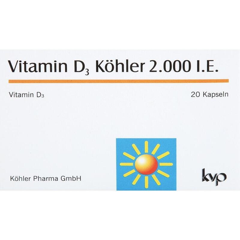 VITAMIN D3 KÖHLER 2.000 I.E. Kapseln