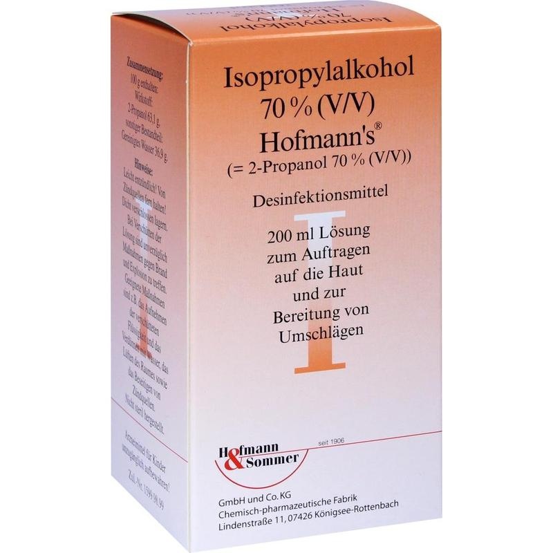 ISOPROPYLALKOHOL 70% V/V Hofmann's