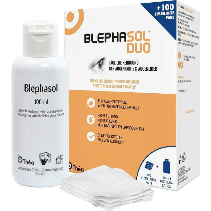 BLEPHASOL Duo 100 ml Lotion+100 Reinigungspads