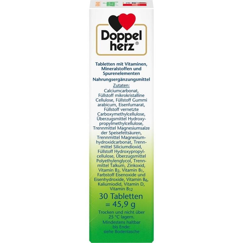 DOPPELHERZ Vegetarier Vitamine+Mineralstoffe aktiv