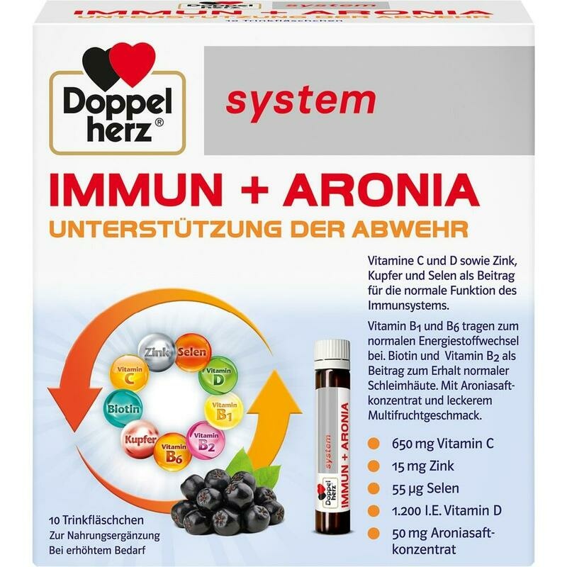 DOPPELHERZ Immun+Aronia system Ampullen