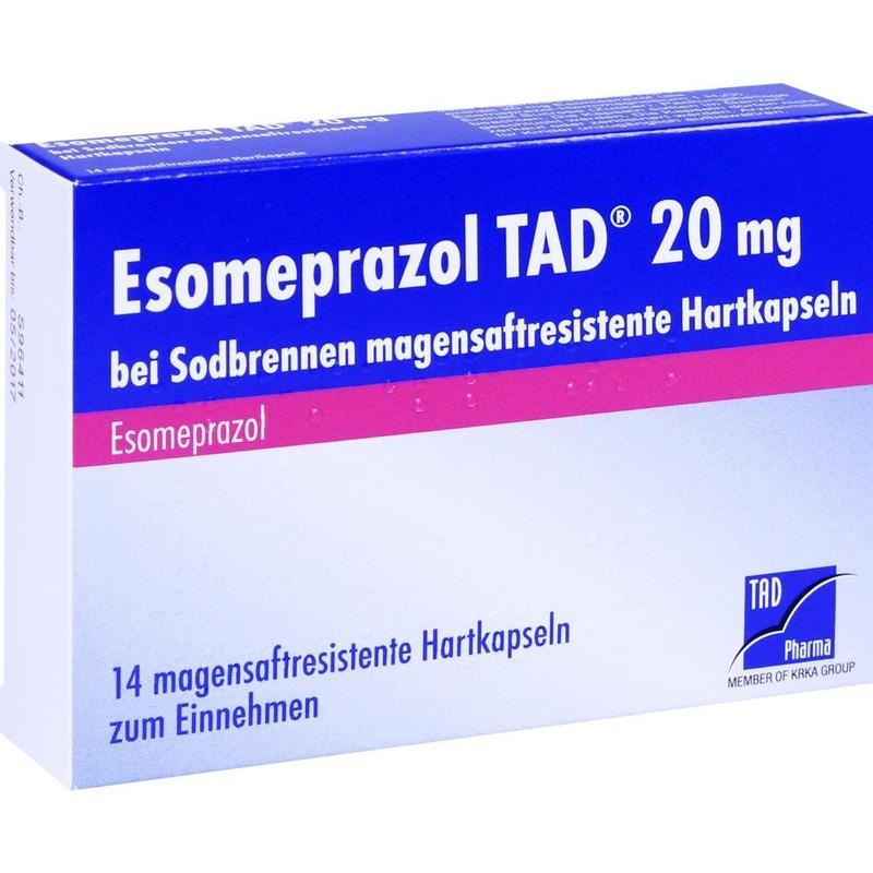 ESOMEPRAZOL TAD 20 mg bei Sodbrennen msr.Hartkaps.