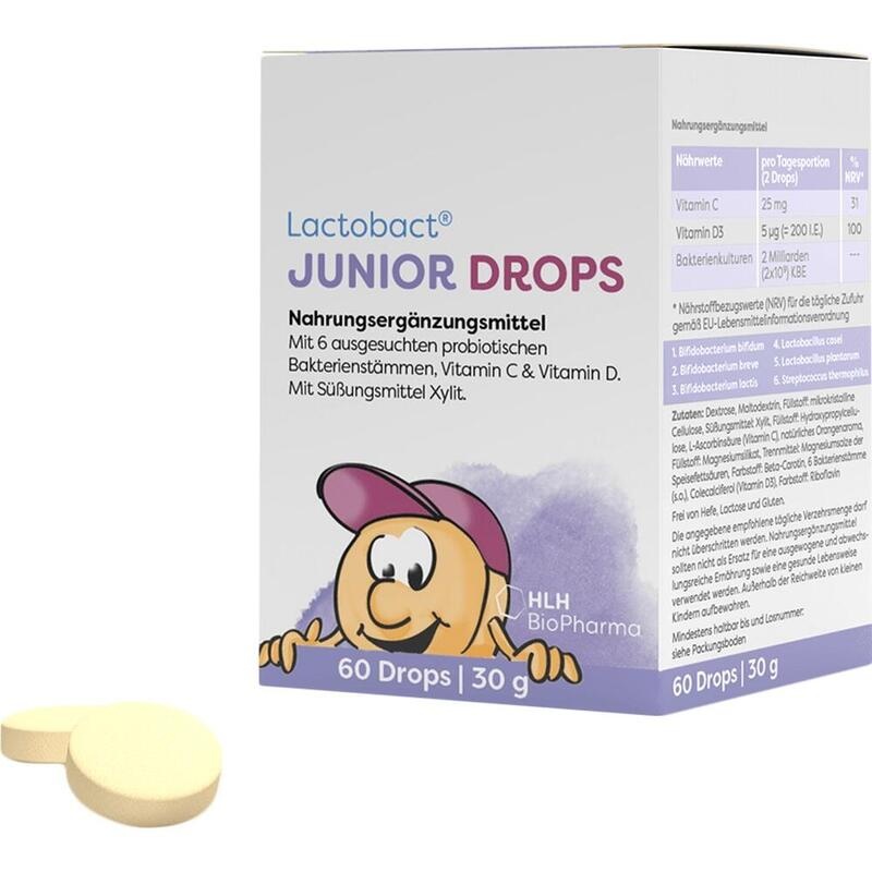 LACTOBACT Junior Drops Lutschtabletten