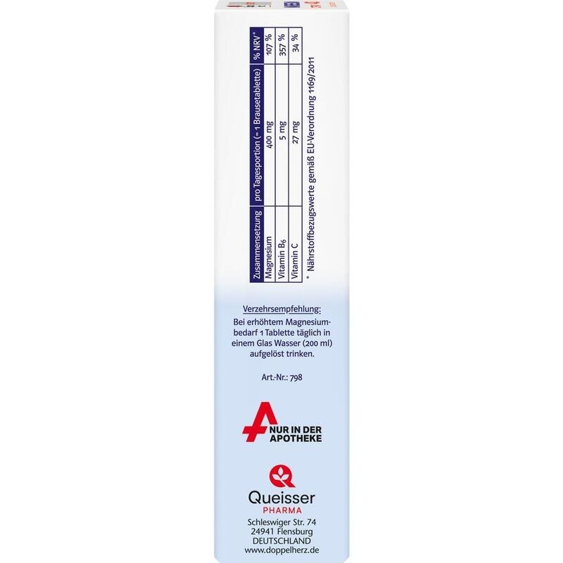 DOPPELHERZ Magnesium 400 Citrat system Brausetabl.