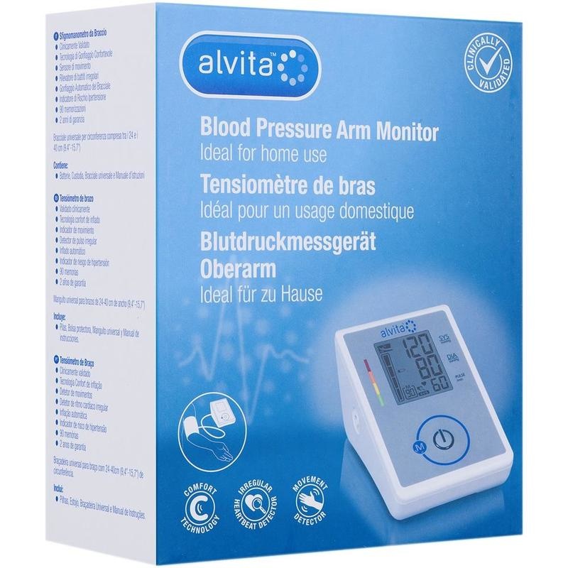 ALVITA Blutdruckmessgerät Oberarm